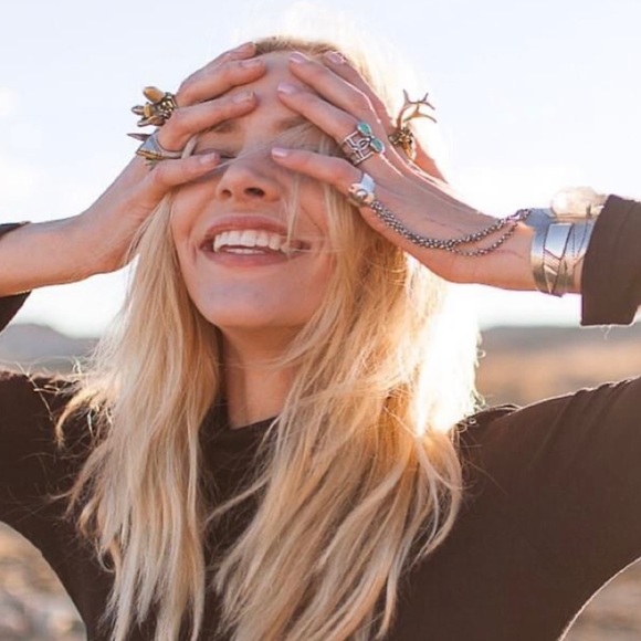SOLD Spell And The Gypsy Thunderstruck Crystal Cuff in Silver - Picture 11 of 12